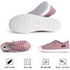 imageJENN ARDOR Womens Comfortable Fall Shoes Stylish Canvas Fashion Sneakers Cute Lightweight Slip On Shoes Casual Flats for WalkingGentle Pink