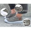 imageJENN ARDOR Womens Slip On Sneakers Casual Canvas Shoes Fashion Closed Round Toe Flats Fixed Laceup Comfy Lowtop for Walking Solid Pattern Ladies ShoesGrey
