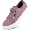 imageJENN ARDOR Fashion Slip On Sneakers for Women Classic Low Top Canvas Shoes Notie Adjustable Lace Up Flats Women Summer Shoes Breathable Comfortable Casual Sneakers for Women WalkingApink