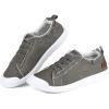 imageJENN ARDOR Womens Comfortable Fall Shoes Stylish Canvas Fashion Sneakers Cute Lightweight Slip On Shoes Casual Flats for WalkingBgraybrown