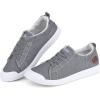 imageJENN ARDOR Womens Comfortable Fall Shoes Stylish Canvas Fashion Sneakers Cute Lightweight Slip On Shoes Casual Flats for WalkingBlight Grey