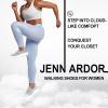 imageJENN ARDOR Tennis Shoes Womens Slip On Walking Sneakers with Arch SupportGrey