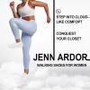 imageJENN ARDOR Tennis Shoes Womens Slip On Walking Sneakers with Arch SupportWhite
