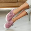 imageJENN ARDOR Womens Fashion Slip on Sneakers Tennis Shoes Non Slip Casual Canvas Shoes for Women Comfortable Walking Shoes Low Top Sneakers Flats with ZipperPink23
