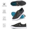 imageJENN ARDOR Womens Fashion Slip on Sneakers Tennis Shoes Non Slip Casual Canvas Shoes for Women Comfortable Walking Shoes Low Top Sneakers Flats with ZipperDark Grey23