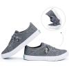 imageJENN ARDOR Womens Fashion Slip on Sneakers Tennis Shoes Non Slip Casual Canvas Shoes for Women Comfortable Walking Shoes Low Top Sneakers Flats with ZipperLight Grey23