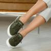 imageJENN ARDOR Womens Fashion Slip on Sneakers Tennis Shoes Non Slip Casual Canvas Shoes for Women Comfortable Walking Shoes Low Top Sneakers Flats with ZipperOlive Green23