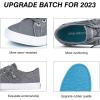 imageJENN ARDOR Womens Fashion Slip on Sneakers Tennis Shoes Non Slip Casual Canvas Shoes for Women Comfortable Walking Shoes Low Top Sneakers Flats with ZipperLight Grey23