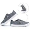 imageJENN ARDOR Womens Fashion Slip on Sneakers Tennis Shoes Non Slip Casual Canvas Shoes for Women Comfortable Walking Shoes Low Top Sneakers Flats with ZipperLight Grey23