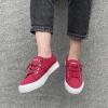 imageJENN ARDOR Womens Fashion Slip on Sneakers Tennis Shoes Non Slip Casual Canvas Shoes for Women Comfortable Walking Shoes Low Top Sneakers Flats with ZipperRed23