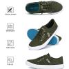 imageJENN ARDOR Womens Fashion Slip on Sneakers Tennis Shoes Non Slip Casual Canvas Shoes for Women Comfortable Walking Shoes Low Top Sneakers Flats with ZipperOlive Green23