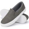 imageJENN ARDOR Womens Fashion Sneakers Perforated Slip on Flats Comfortable Walking Casual ShoesAgrey