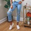 imageJENN ARDOR Womens Fashion Sneakers Perforated Slip on Flats Comfortable Walking Casual ShoesAwhite