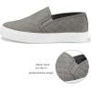 imageJENN ARDOR Womens Slip On Sneakers PerforatedQuilted Casual Shoes Fashion Walking FlatsGrey