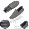 imageJENN ARDOR Womens Slip On Sneakers PerforatedQuilted Casual Shoes Fashion Walking FlatsGrey06