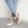 imageJENN ARDOR Womens Slip On Sneakers PerforatedQuilted Casual Shoes Fashion Walking FlatsTaupe