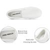 imageJENN ARDOR Womens Slip On Sneakers PerforatedQuilted Casual Shoes Fashion Walking FlatsWhite06