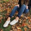 imageJENN ARDOR Womens Slip On Sneakers PerforatedQuilted Casual Shoes Fashion Walking FlatsWhite06