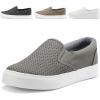 imageJENN ARDOR Womens Fashion Sneakers Perforated Slip on Flats Comfortable Walking Casual ShoesAgrey