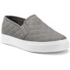 imageJENN ARDOR Womens Slip On Sneakers PerforatedQuilted Casual Shoes Fashion Walking FlatsGrey