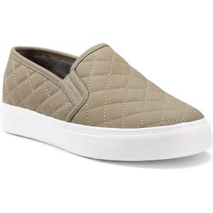 imageJENN ARDOR Womens Slip On Sneakers PerforatedQuilted Casual Shoes Fashion Walking FlatsTaupe05