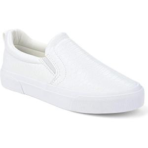 imageJENN ARDOR Womens Slip On Sneakers PerforatedQuilted Casual Shoes Fashion Walking FlatsWhite Stone