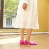 imageJENN ARDOR Low Heels Ballet Flats for Women Bow Comfortable Mesh Knit Pumps Cute Closed Round Toe Casual Holiday Wedding Party Office Work Slip on ShoesPink