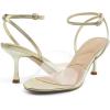 imageJENN ARDOR Womens Clear Slingback Heels Sandals Ankle Strap 27quot Kitten Heels Classic Round Toe Dress Shoes for Party Wedding Womens Low Heel PumpsGoldClear