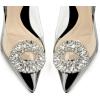 imageJENN ARDOR Clear Heels for Women Slingback Pointed Closed Toe Heels with Rhinestones 3 inch Comfortable Stiletto Sandals Pumps Wedding Party Dress ShoesBlack
