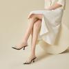 imageJENN ARDOR Clear Heels for Women Slingback Pointed Closed Toe Heels with Rhinestones 3 inch Comfortable Stiletto Sandals Pumps Wedding Party Dress ShoesBlack