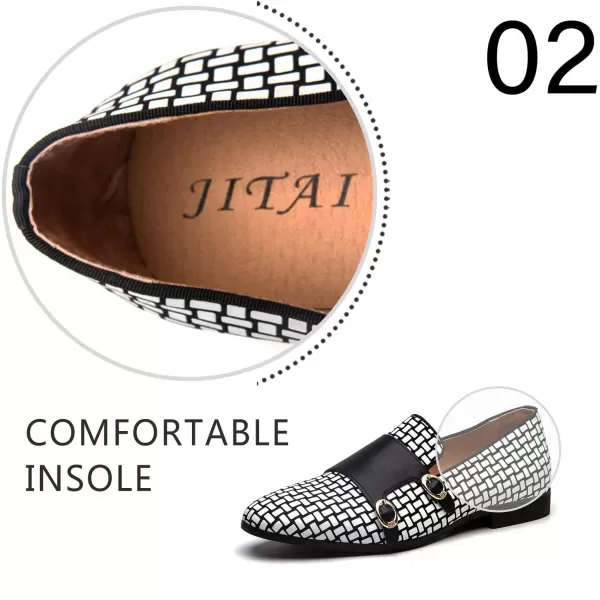 JITAI Luxury Men Shoes Black Loafers Leather Men s Casual Shoes Brand ComfortableBlack05