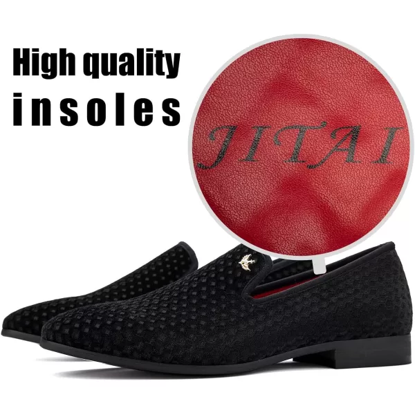 JITAI Luxury Men Shoes Black Loafers Leather Men s Casual Shoes Brand ComfortableBlack14