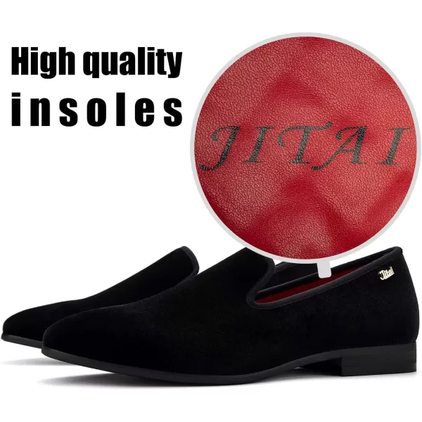 JITAI Luxury Men Shoes Black Loafers Leather Men s Casual Shoes Brand ComfortableBlack15