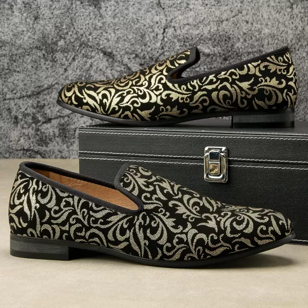 JITAI Luxury Men Shoes Black Loafers Leather Men s Casual Shoes Brand ComfortableGlod02
