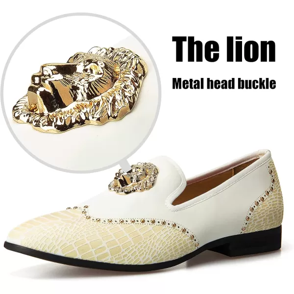 JITAI Luxury Men Shoes Black Loafers Leather Men s Casual Shoes Brand ComfortableWhite12