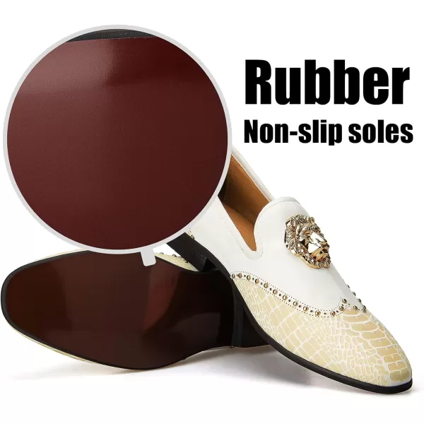 JITAI Luxury Men Shoes Black Loafers Leather Men s Casual Shoes Brand ComfortableWhite12