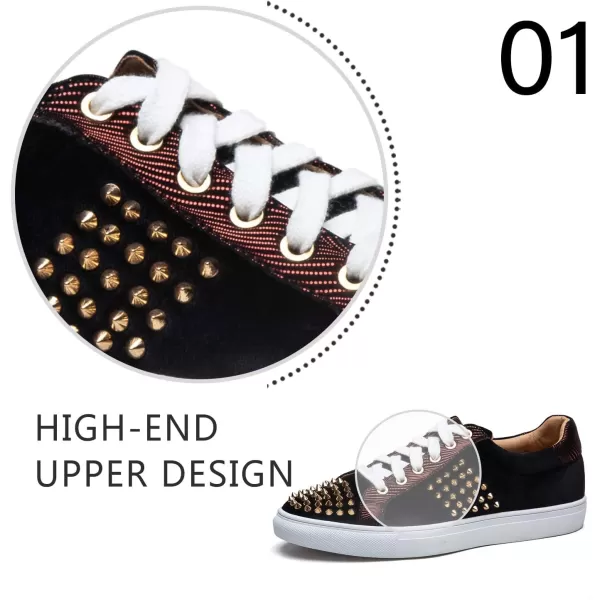 JITAI Mens Fashion Sneakers Shoes Casual Shoes Brand Design Fashion ShoesBlack08