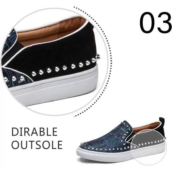 JITAI Mens Fashion Sneakers Shoes Casual Shoes Brand Design Fashion ShoesBlue09