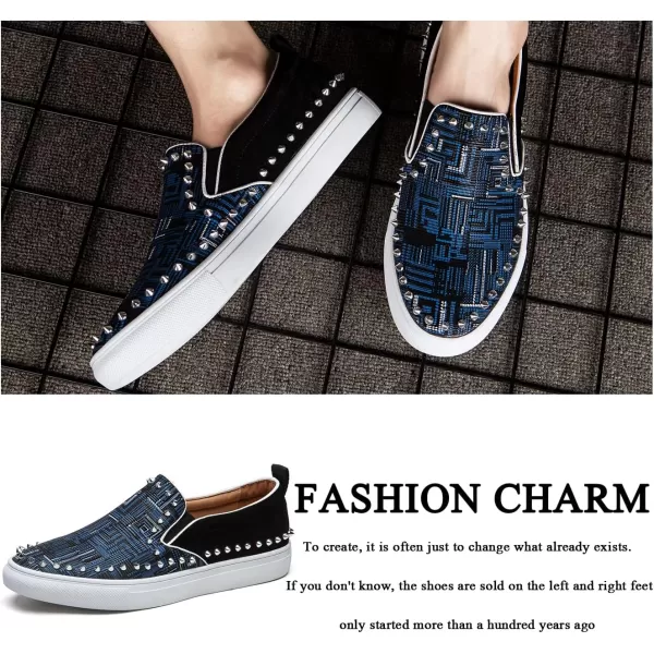 JITAI Mens Fashion Sneakers Shoes Casual Shoes Brand Design Fashion ShoesBlue09