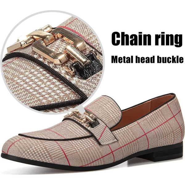 JITAI Mens Leather Shoes Pattern Printing Mens Dress Loafer Shoes Slipon Casual Loafer Smoking SlipperWhite01