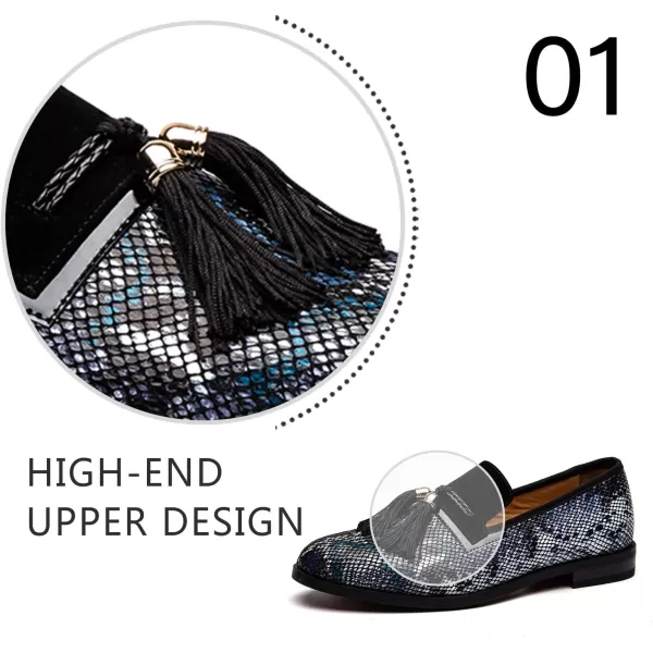 Mens Vintage Velvet Embroidery Noble Loafer Shoes Slipon Loafer Smoking Slipper Tassel LoaferBlue08