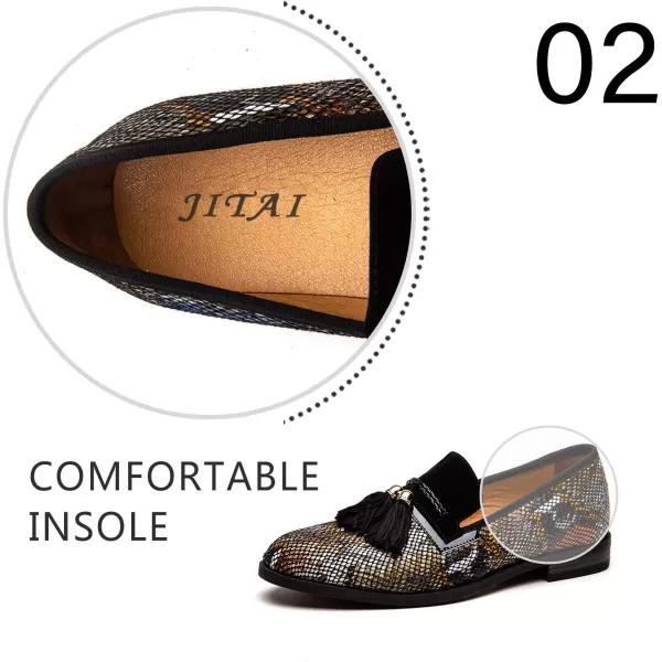 Mens Vintage Velvet Embroidery Noble Loafer Shoes Slipon Loafer Smoking Slipper Tassel LoaferColour09
