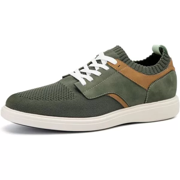 JITAI Mens Dress Sneakers Oxfords Casual Business Shoes Fashion Comfortable Walking ShoesGreen02