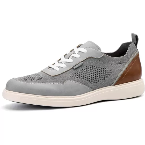 JITAI Mens Dress Sneakers Oxfords Casual Business Shoes Fashion Comfortable Walking ShoesGrey01