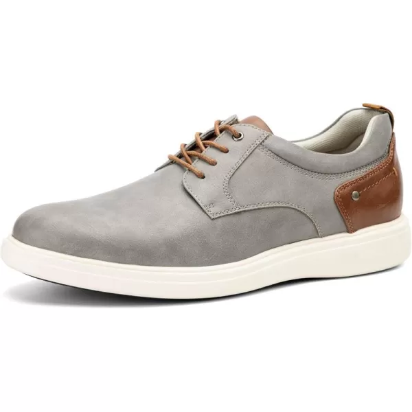 JITAI Mens Dress Sneakers Oxfords Casual Business Shoes Fashion Comfortable Walking ShoesGrey04