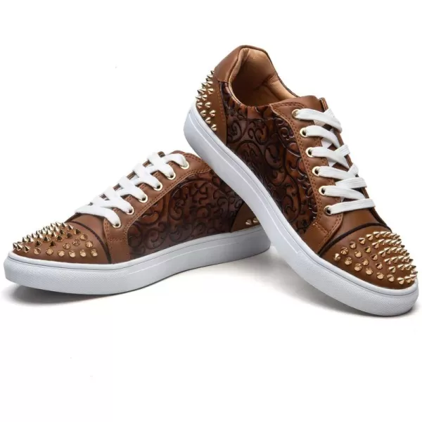 JITAI Mens Fashion Sneakers Shoes Casual Shoes Brand Design Fashion ShoesBrown08