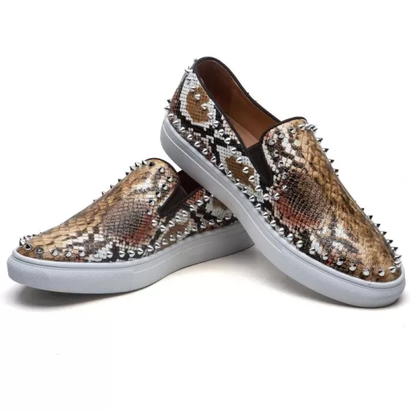 JITAI Mens Fashion Sneakers Shoes Casual Shoes Brand Design Fashion ShoesBrown09