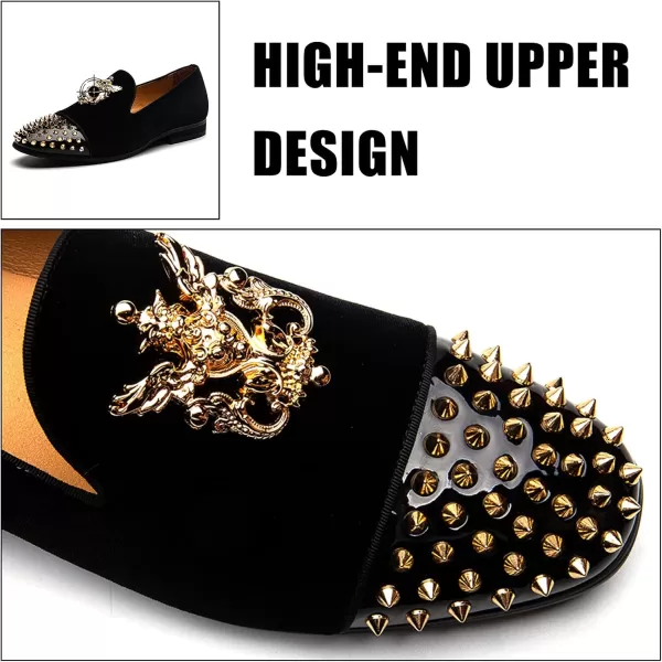 JITAI Men Loafers SlipOn Shoes for Men Fashion Dress Shoes Tuxedo ShoesBlack01