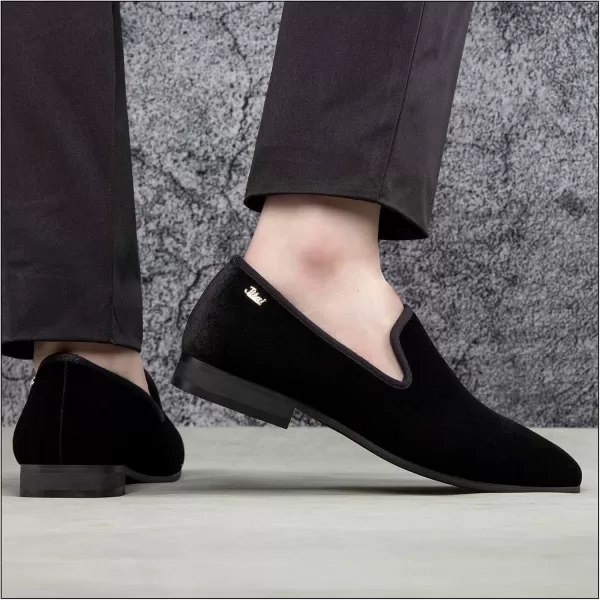 JITAI Men Loafers SlipOn Shoes for Men Fashion Dress Shoes Tuxedo ShoesBlack118
