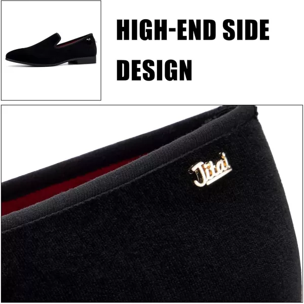 JITAI Men Loafers SlipOn Shoes for Men Fashion Dress Shoes Tuxedo ShoesBlack118